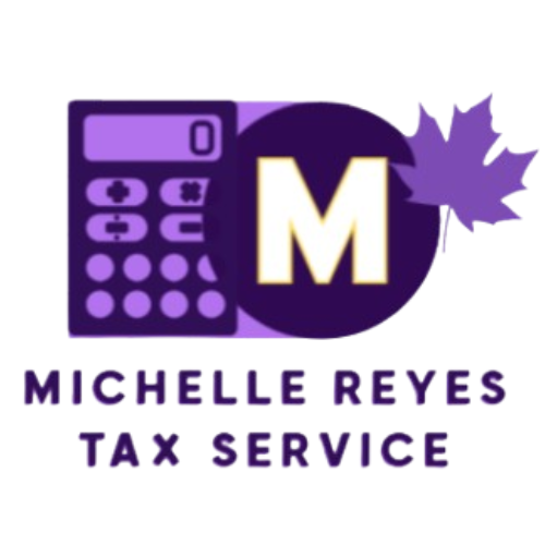 This is Michelle Reyes Tax Service's new logo for 2025.