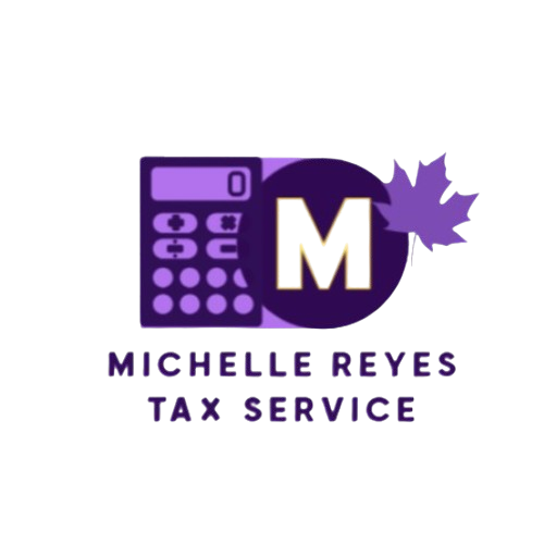 This is Michelle Reyes Tax Service's new logo for 2025.